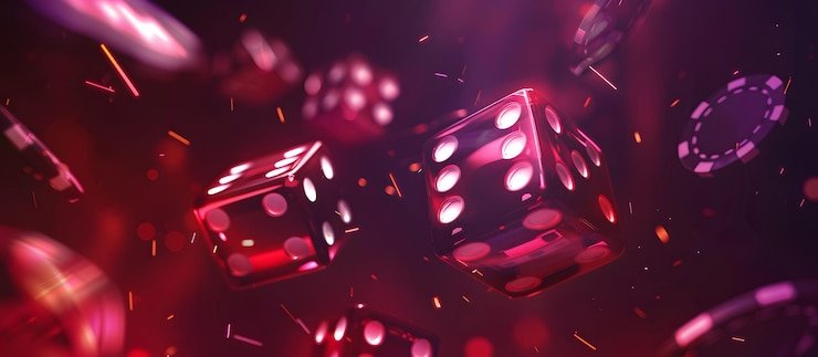 Studio PMGC dengan meja blackjack dan dealer profesional